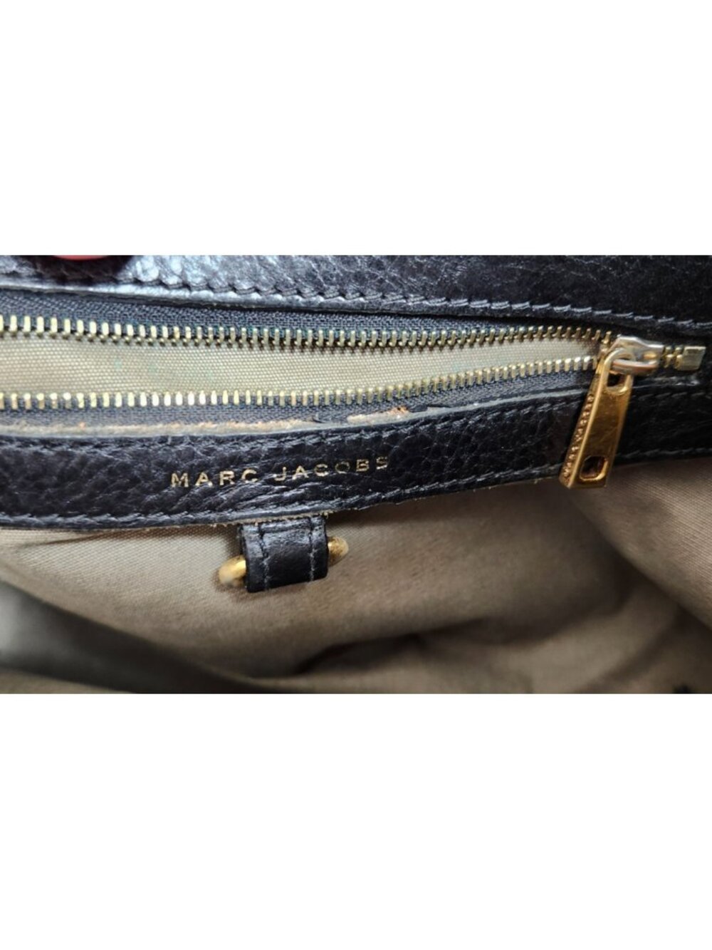 Marc Jacobs Rare Vintage Reptile Embossed Leather Bag Black Chain Strap Satchel - Picture 13 of 16